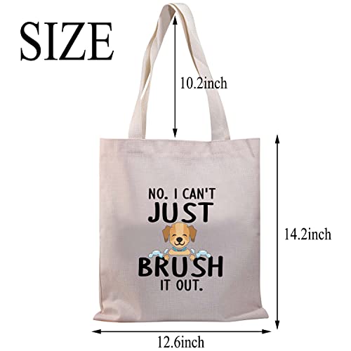 PLITI Dog Groomer Gift Tote Bag(Brush it out TGU), 14.2 x 12.6 inches - Image 2