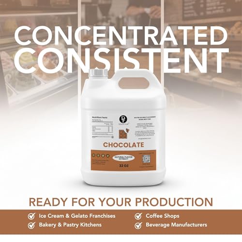Image of Dolce Flav Natural Chocolate Flavoring Concentrate | Water Soluble | 32 Fl Oz
