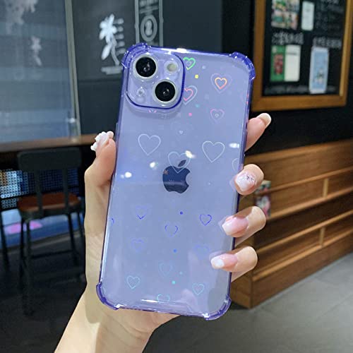 Coque iPhone XR violette motif cœur pour protéger votre téléphone des chutes au quotidien