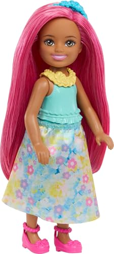 Muñeca Barbie Chelsea 6 pulgadas con cabello rosa miniatura 4