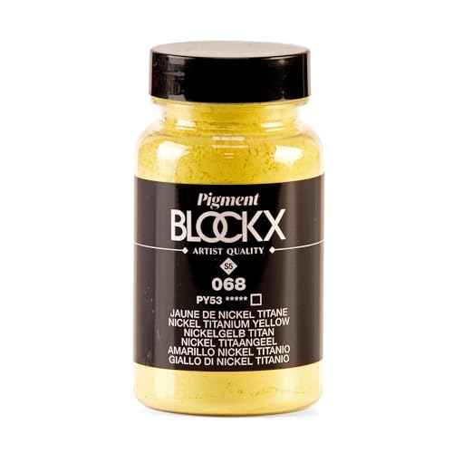 Pigment jaune de nickel titane Blockx 51068BXC PY53 en pot pour artistes