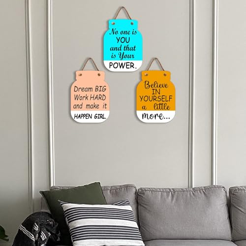 Image of Zesta Wooden Wall Hanging Decorative Items /Hanging Home Wall Decor Items /MDF Decoration Items for Home /Cute Wall Art For Living Room /Home Decor Items Living Room (JAR-06)