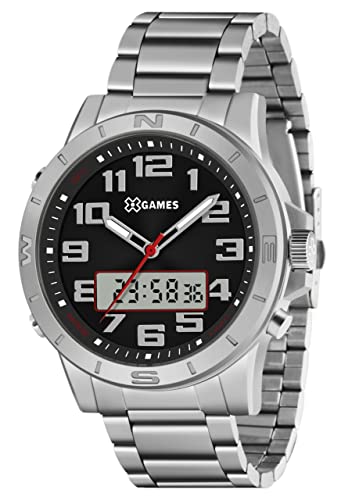 Relógio X Games Masculino Ref: Xmssa010 P2sx Prateado Anadigi