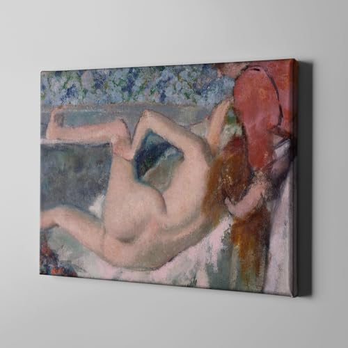 Póster en lienzo de Edgar Degas After The Bath, cuadro mediano de galería 2