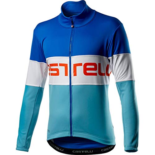 Castelli Prologo Jacket - Men's Rescue Blue White Celeste, 3XL