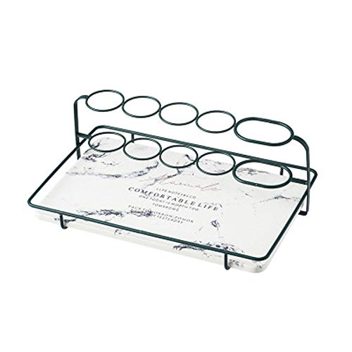 Soporte para cepillo de dientes de baño, encimera de enjuague bucal, soporte de mesa D (C)
