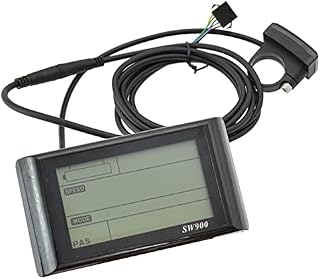 Yepar SW900 Ebike LCD Display 24V/36V/48V52V/60V E-Bike LCD Meter Panel Display for Electric Bike Computer Ebike Accessories, Black