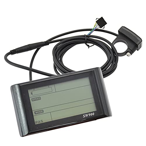 Iegefirm SW900 Ebike LCD Display 24V/36V/48V52V/60V E-Bike LCD Meter Panel Display für Elektrofahrradcomputer Ebike ZubehöR Cover