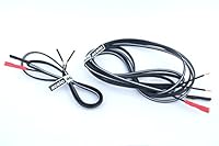 acelo - 2er Set - Fahrrad - Lichtkabel, Doppelkabel, Kabel - je 1x 210cm und 1 x 100 cm