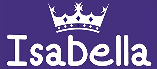 Preisvergleich Produktbild Nummernschild für kleine Prinzessinnen, Namensgravur möglich, Geschenk für Kinder violett