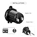 12V Cigarette Lighter Socket, 2 Pack Car Marine Motorcycle ATV RV Lighter Power Outlet Socket Replacement 12 Volt Waterproof Plug by ZHSMS
