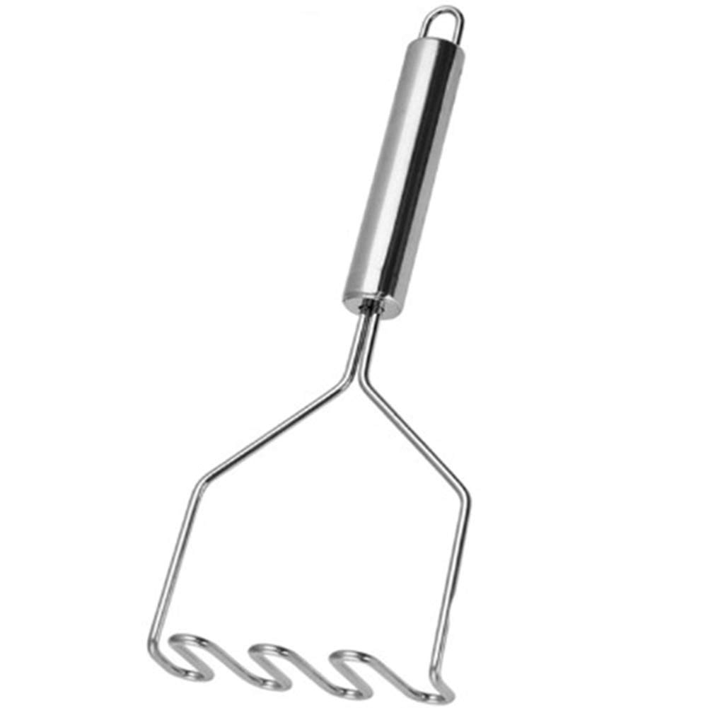 Schiacciapatate, Manico Orizzontale ergonomico Inossidabile, Ottimo per Preparare Purè di Patate, Guacamole, Insalata di Uova, Pane alla Banana, 10 Pollici