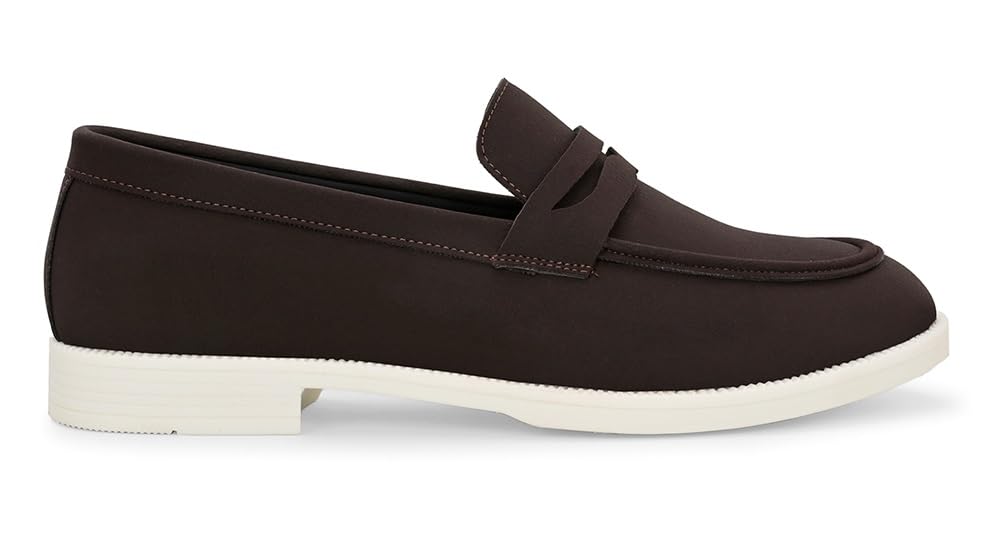 Image of MACTREE Suede Leather Stylish Loafers Shoes for Men