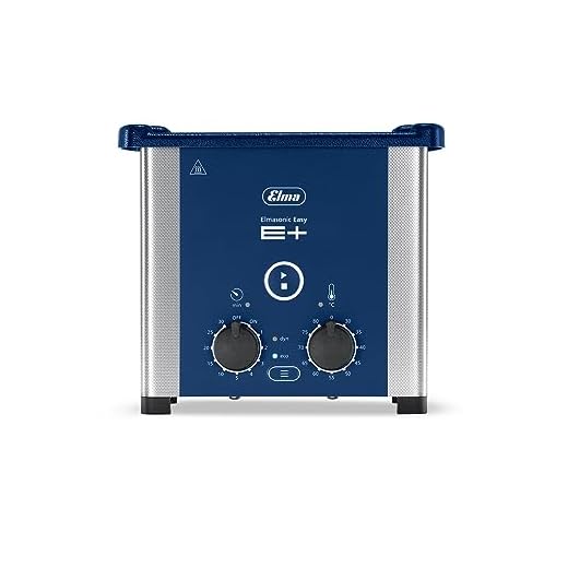 Elmasonic 107 1647 EP10H Ultrasonic Cleaner for Jewelry, Lab/Dental Cleaning with Deep Clean Pulse Mode/Timer, 0.25 gal Tank Capacity