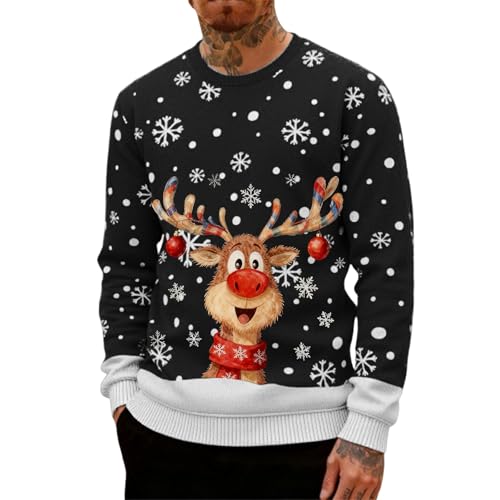 Sweatshirt en tricot chaud pour homme, idéal pour les loisirs et le sport