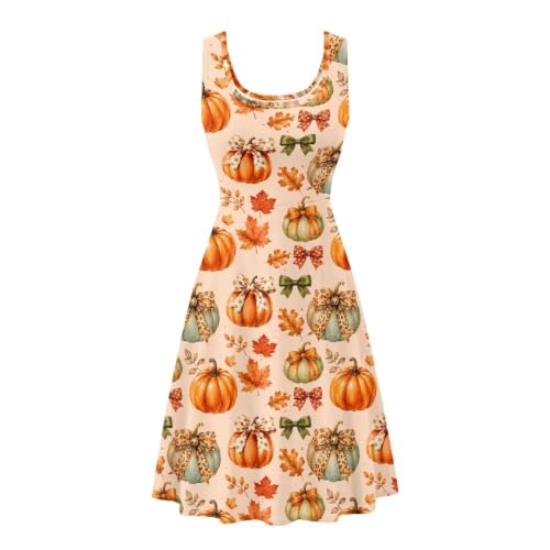Image of Renewold Women's Sleeveless Tank Dress with Pockets, Casual Scoop Neck A-Line Sundress for Summer, Travel and Vacation