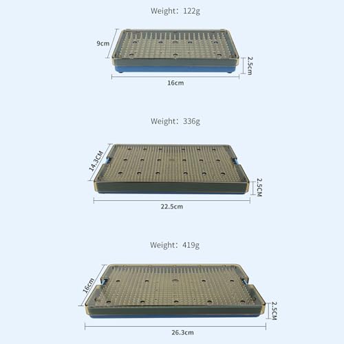 Adegbojo Plastic Sterilization Tray Autoclavable Instruments Case with Silicone Mat Storage Box S/M/L 3 Size/Set - Image 2