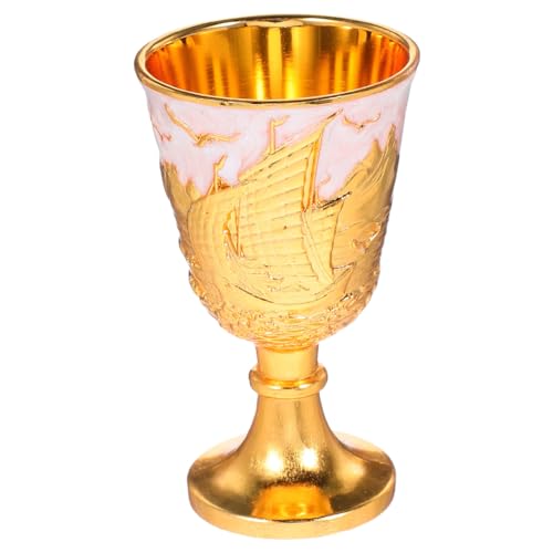 Zerodeko Élégant Verre À Vin Vintage Avec Gravure Complexe, Calice Multifonction Pour Vin Rouge, Liqueur Célébrations Festives