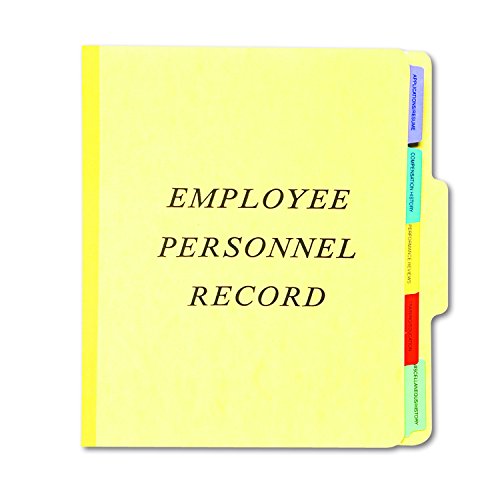 Pendaflex Ser1Yel Personnel Folders, 1/3 Cut Top Tab, Letter, Yellow (Ser-1-Yel) #TOP22