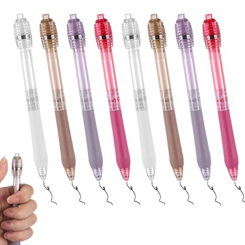Set de 8 bolígrafos giratorios MBAIYO tinta negra miniatura 1