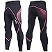 Produktbild Brisk Bike Radhose, gepolsterte Winter-Thermohose für Damen, Fahrradhose, Leggings, Radlerhose, Damen, Schwarz/Rosa 3, XL