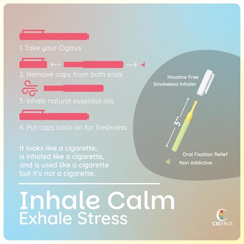 Image of Craving Relief Inhaler (3-Piece) - Natural Quit Smoking Substitute, Nicotine & Tobacco-Free, Cigtrus' Non-Electric Solution (Lemon Lime)