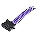 Connettore resistenza ventilatore per Megane,KIMISS Connettore resistenza resistore soffiante e cablaggio per Megane 2002-2016 OE:7701209803 7701060001