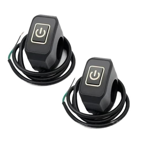 Guidon Moto Marche Phare Interrupteur pour Remplacer les Commandes Défectueuses Bouton Jaune