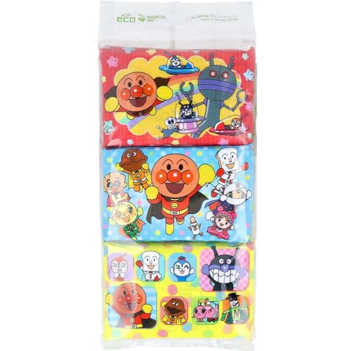 水に流せるプリントティシュ アンパンマン 16枚(8組)×6個入