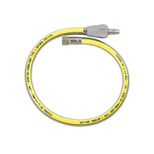 Preisvergleich Produktbild Sicherheits-Gasschläuche,Edelstahl, 2000 mm