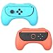 MoKo Nintendo Switch Wheel, Mario Kart Steering Wheels Controller Handle for Nintendo Switch Joy-con 2 Pack (Blue & Red)