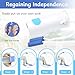Sock Aid, Sock Aids for Putting On Socks, Sock Assistant Device No Bending with Foam Handles Easy On Easy Off, Sock Helpers to Put On Your Socks for Seniors,Elderly, Pregnant, Diabetics(2 Pack White)