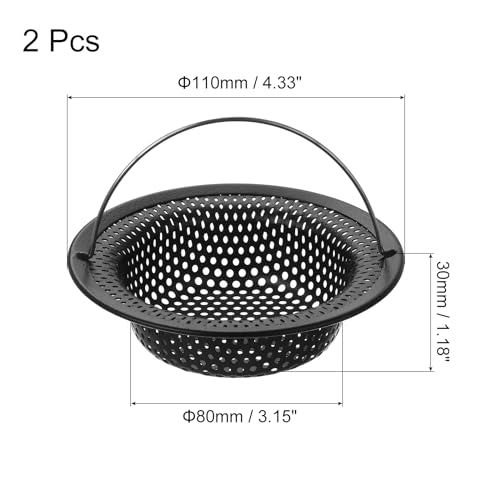 Colador para fregadero de acero inoxidable 2 piezas miniatura 2