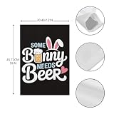 Some Bunny Needs Beer Easter Funny Flags For Living Room Hilarious Banner For Rustic