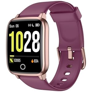 Fitness Tracker Watch with Heart Rate Monitor, Large Screen Activity Tracker with Pedometer, Sleep Monitor, Calories & Step Counter, IP68 Waterproof Smart Watch for Women Men Fitness Watch for Sports