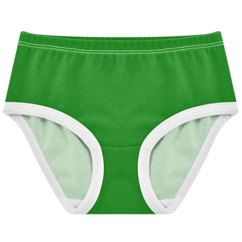 Joisal Green Little Girl Panties Girls Underwear Toddler Cotton Bright Briefs Kids Undies 2t