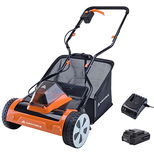 Yard Force 20V 4.0Ah Cordless Cylinder Lawnmower 38cm cutting width...