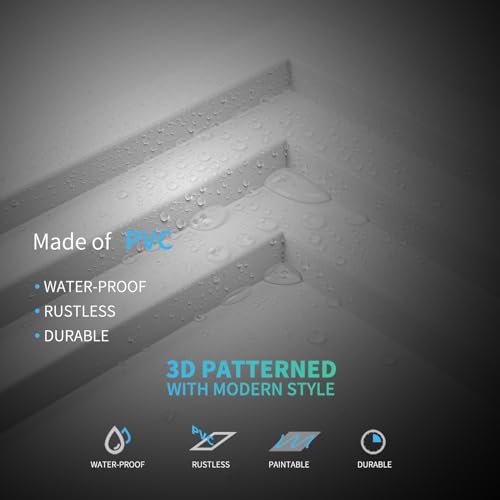 PVC Paneles de Techo Impermeables 24x24 Pulgadas 12 piezas miniatura 5