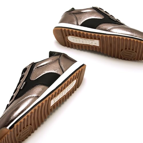 Mtng Para Mujer. 60858 Zapatillas Olympic Bronce (38), Tela, Plano, Cordones, Casual - 8