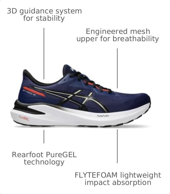 Image of ASICS Men's GT-1000 13 Running Shoes