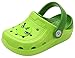dripdrop Girls Comfort Clogs Toddler Slip On Garden Slippers Kids Water Sandals Lightweight Boys Summer Pool Beach Shoe (Toddler/Little Kids) Green
