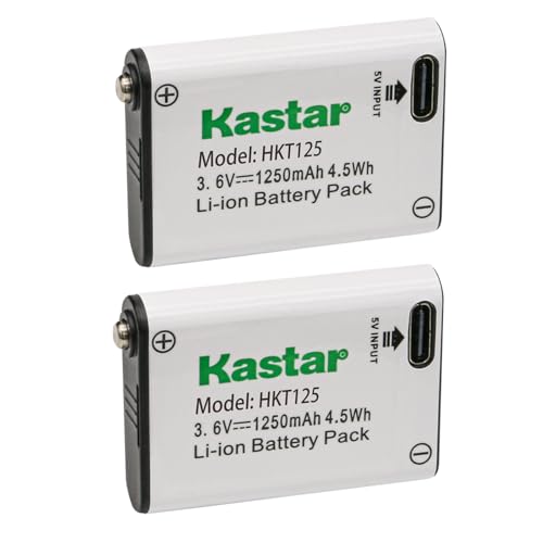 Kastar Battery 2-Pack Replacement for Coast FL FL60R, FL75R & FL85R LED Headlamps, Black Diamond Equipment Sprinter 275 Sprinter 500 Revolt 350, Storm 450 HEADLAMP Kobalt 500-Lumen LED Headlamp