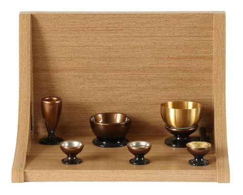 ミニ仏壇 「ステージ・TWO」 ライト色 仏具セット付き(コハクボカシ)l