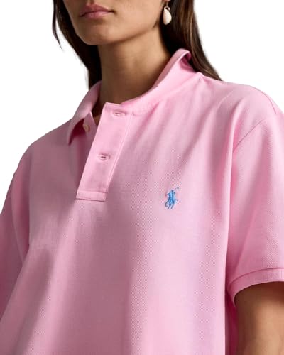 Image of Polo Ralph Lauren Women's Classic Fit Mesh Polo Shirt, CarmelPink, X-Small