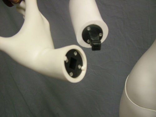 Om® Female Full Body Durable Plastic Abstract Egg Head/Headless Mannequin With Movable Head White (Ef14) Made By Om® #TOP4