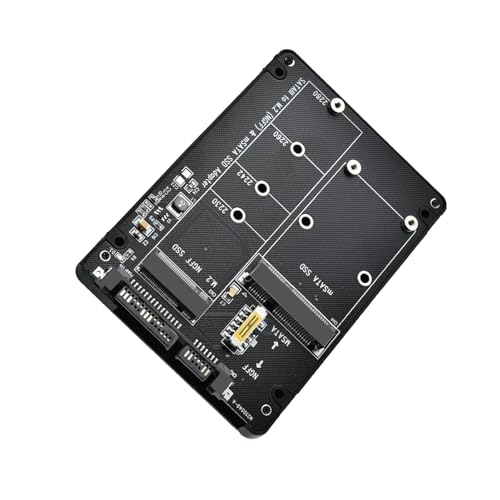 Adaptador MSATA/M.2 NGFF a SATA III para disco duro 2.5" SSD miniatura 1