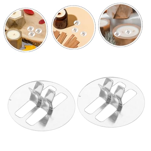 Base metálica para mechas de vela PRETYZOOM 100 pcs miniatura 7