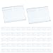 Hestya Price Label Holder Clear Plastic Wire Shelf Retail Label Holder Merchandise Sign Display Holder (80)