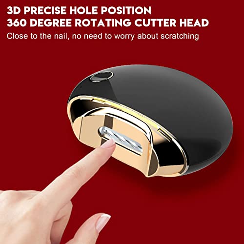 Electric Nail Clipper, Anti Splatter Rechargeable Automatic Nail Cutter Fingernail Cutter Nail Scissor With Charing Cord For Children Seniors Adults (Black) #TOP5