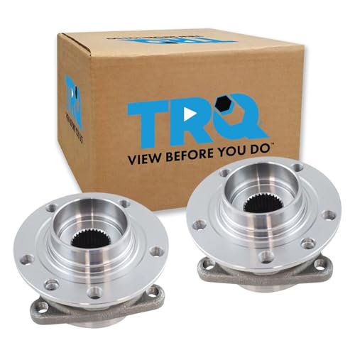 Image of TRQ Front and Rear Wheel Bearing and Hub Assembly Set 2 Piece